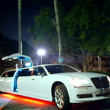 Chrysler 300 jet door limousine with the door raised
